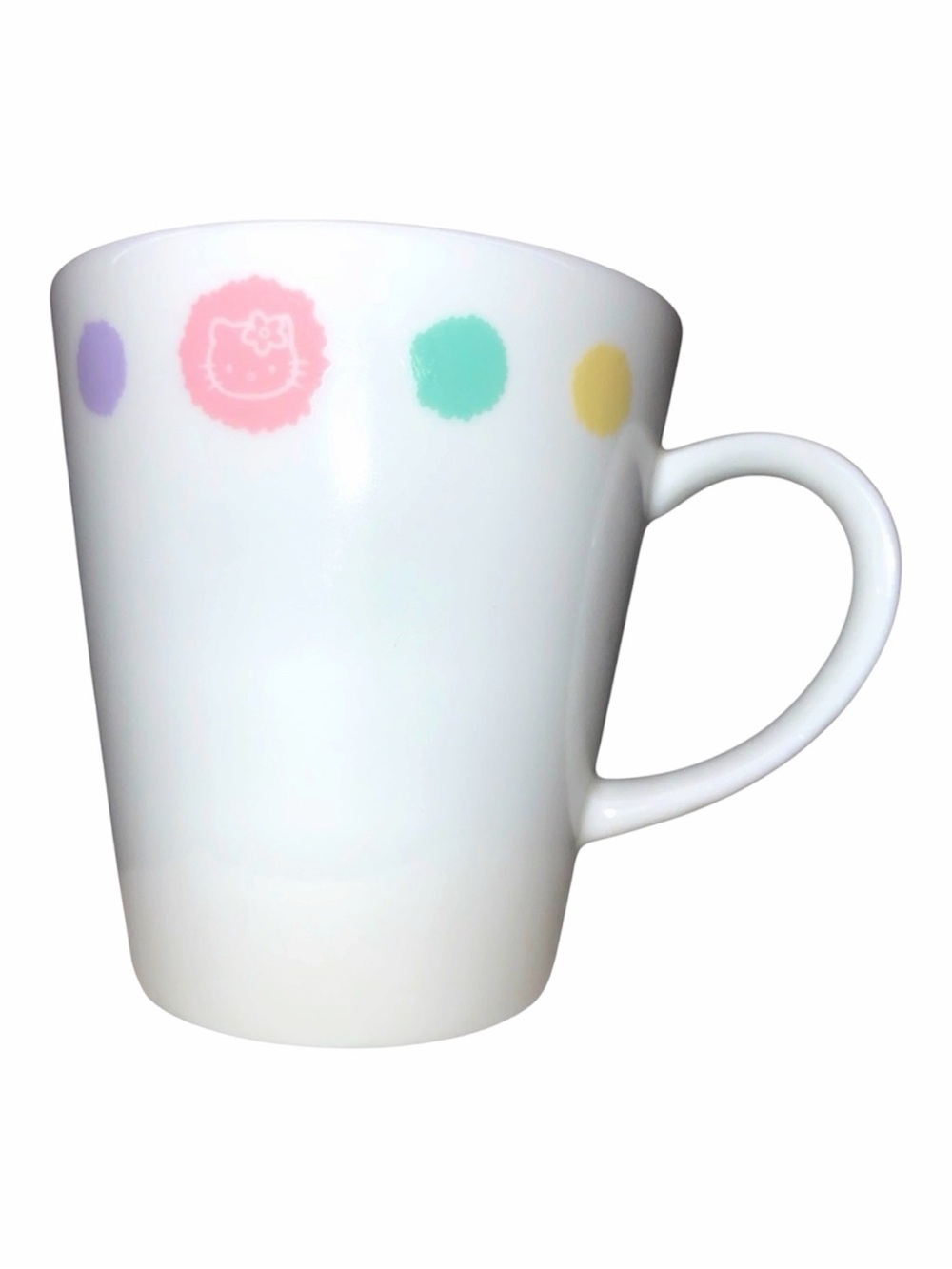 VTG 1999 Sanrio Smiles Hello Kitty Pastel Watercolor Ceramic Mug - Rare Japan